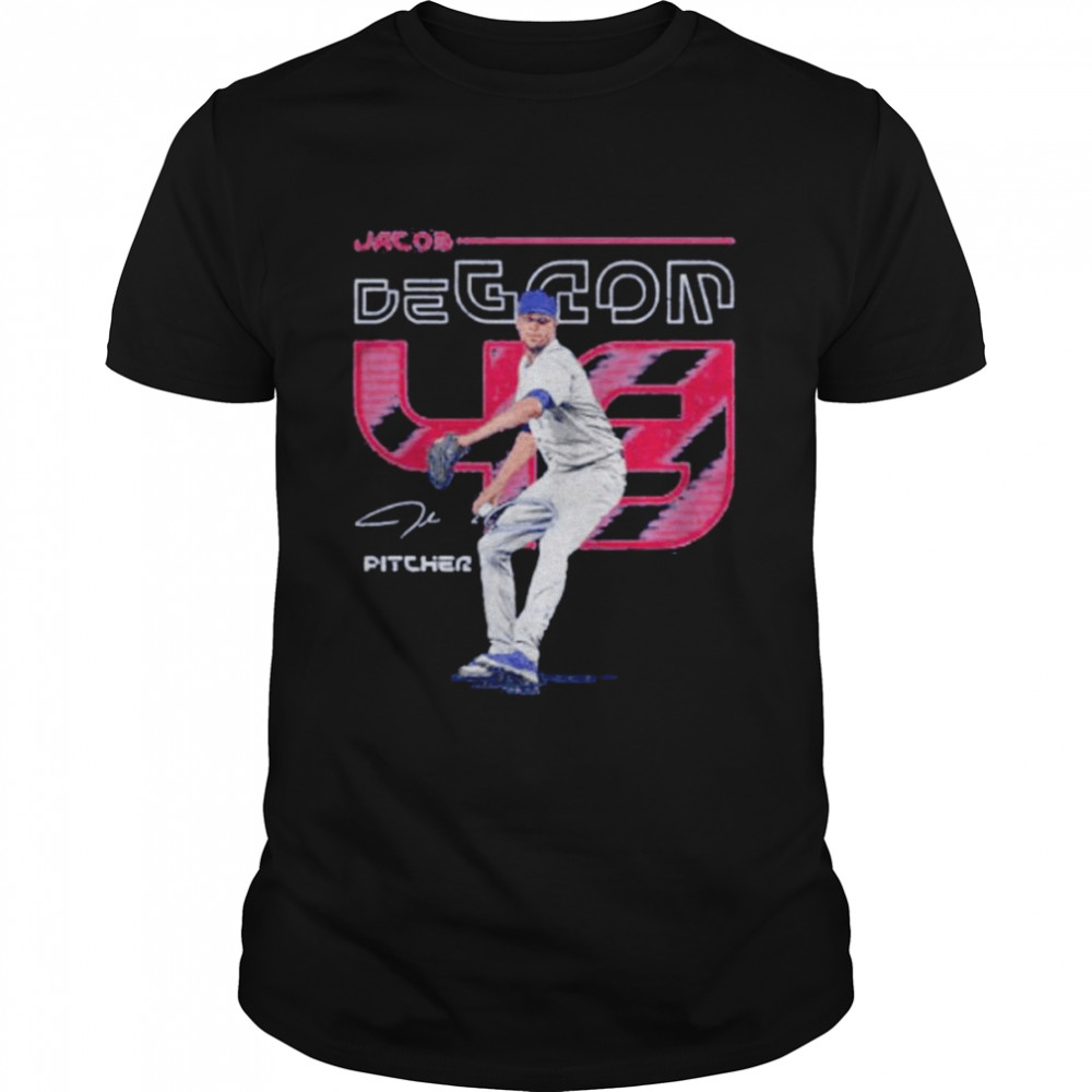 jacob deGrom Texas Rangers baseball picher number 48 shirt