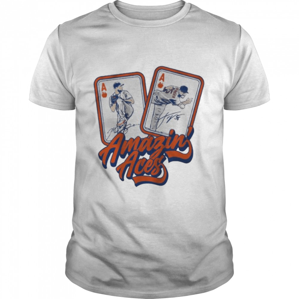 max Scherzer and Justin Verlander amazin’ aces New York Mets shirt