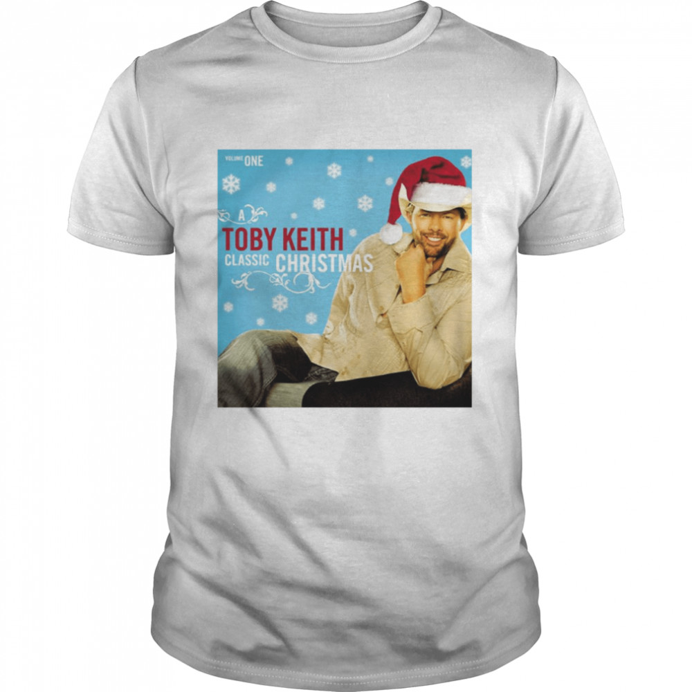 Mery Xmas With Toby Keith Wearing Santa Hat shirt