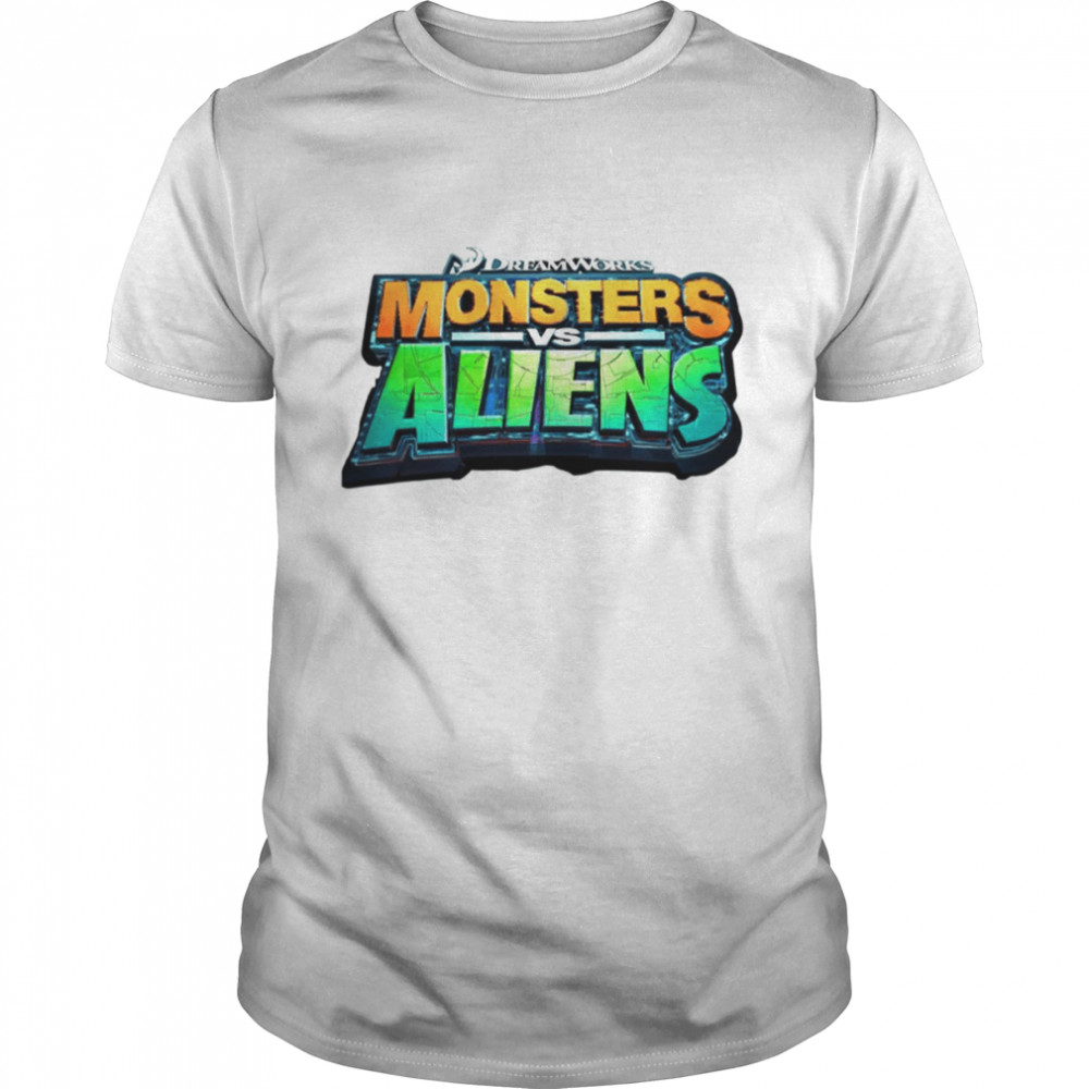 Monsters Vs Aliens Logo Cartoon shirt