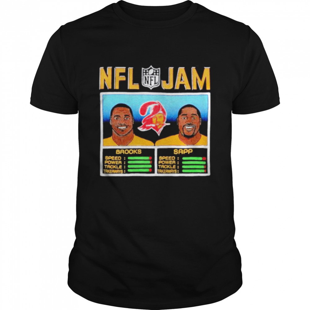 nFL Jam Derrick Brooks and Warren Sapp Tampa Bay Buccaneers shirt