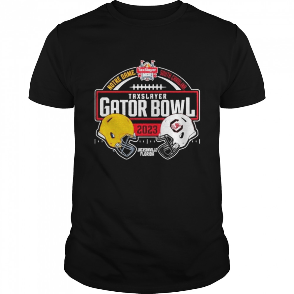 Notre Dame Fighting Irish Vs South Carolina Gamecocks Taxslayer Gator Bowl 2023 Shirt