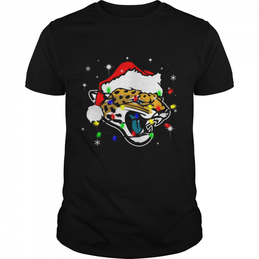 Santa Jacksonville Jaguars Logo Lights Christmas shirt