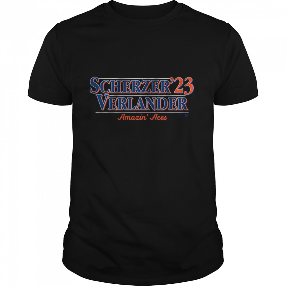 Scherzer Verlander ’23 Amazin’ Aces Shirt