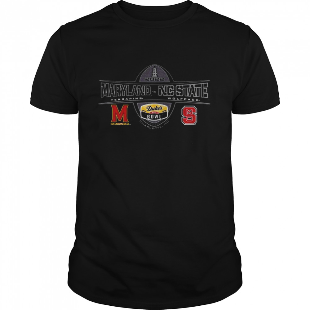 2022 Duke’s Mayo Bowl 2-Team Maryland Terrapins Vs NC State WOlfpack Shirt