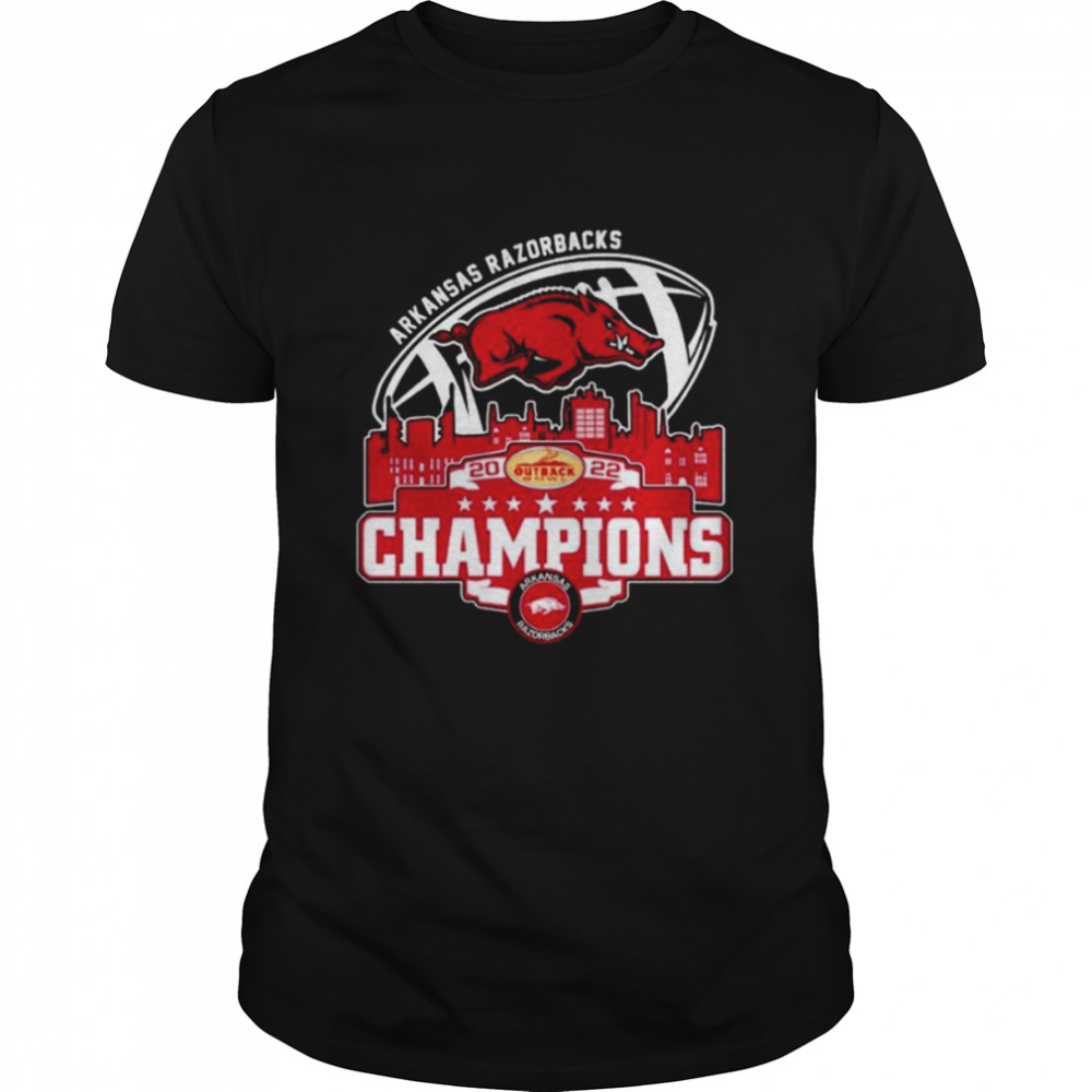 Champion Arkansas Razorbacks Logo Outback City 2022 Shirt