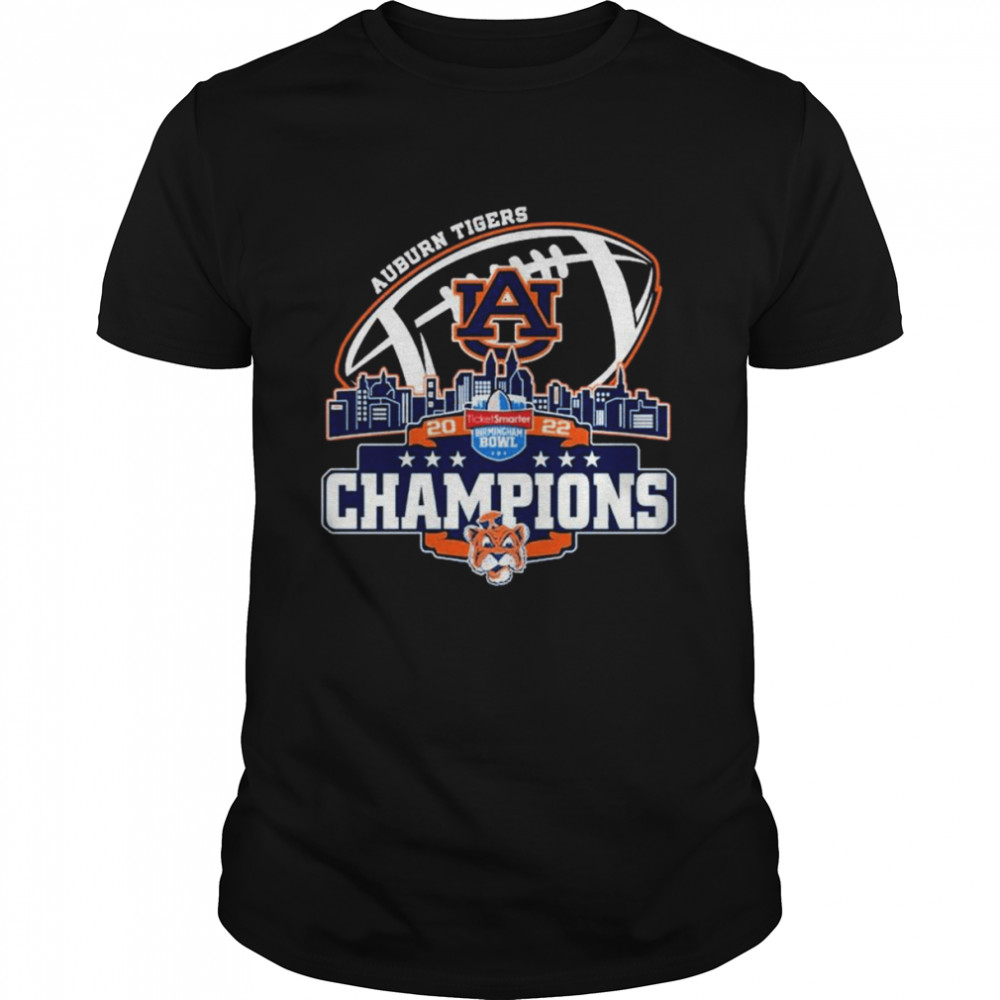 Champion Auburn Tigers Logo Birming Cham Bowl City 2022 Shirt