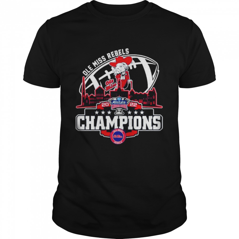 Champion Ole Miss Rebels Logo Allstate Sugar Bowl City 2022 Shirt