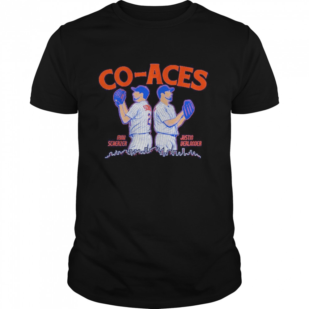 Co-Aces Max Scherzer and Justin Verlander New York Mets shirt