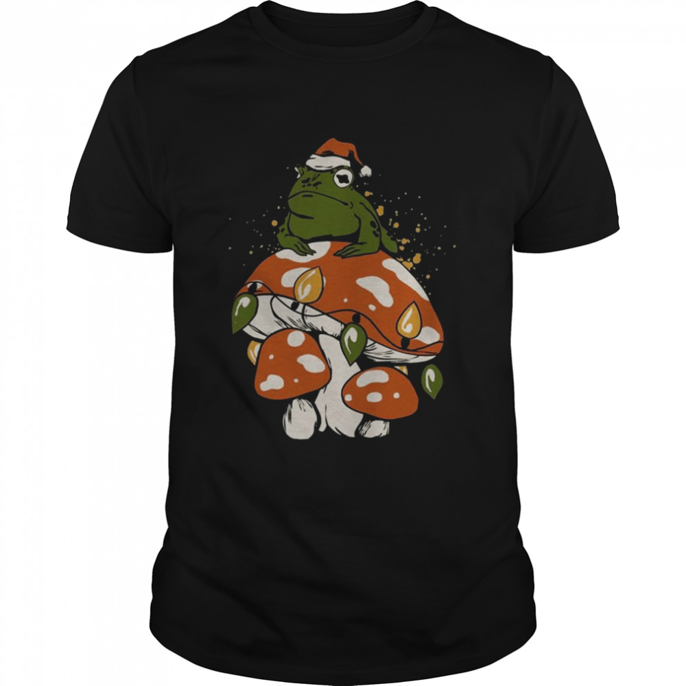 Cottagecore Christmas Holiday Mushroom shirt