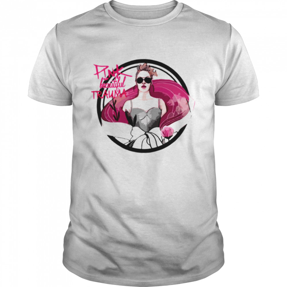 Fanart P!nk Pink Singer Beautiful Trauma Ovale shirt