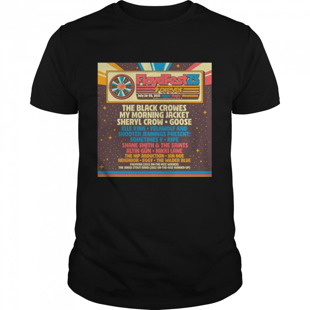 floyd Fest 23 forever music magic mountains 2023 poster shirt