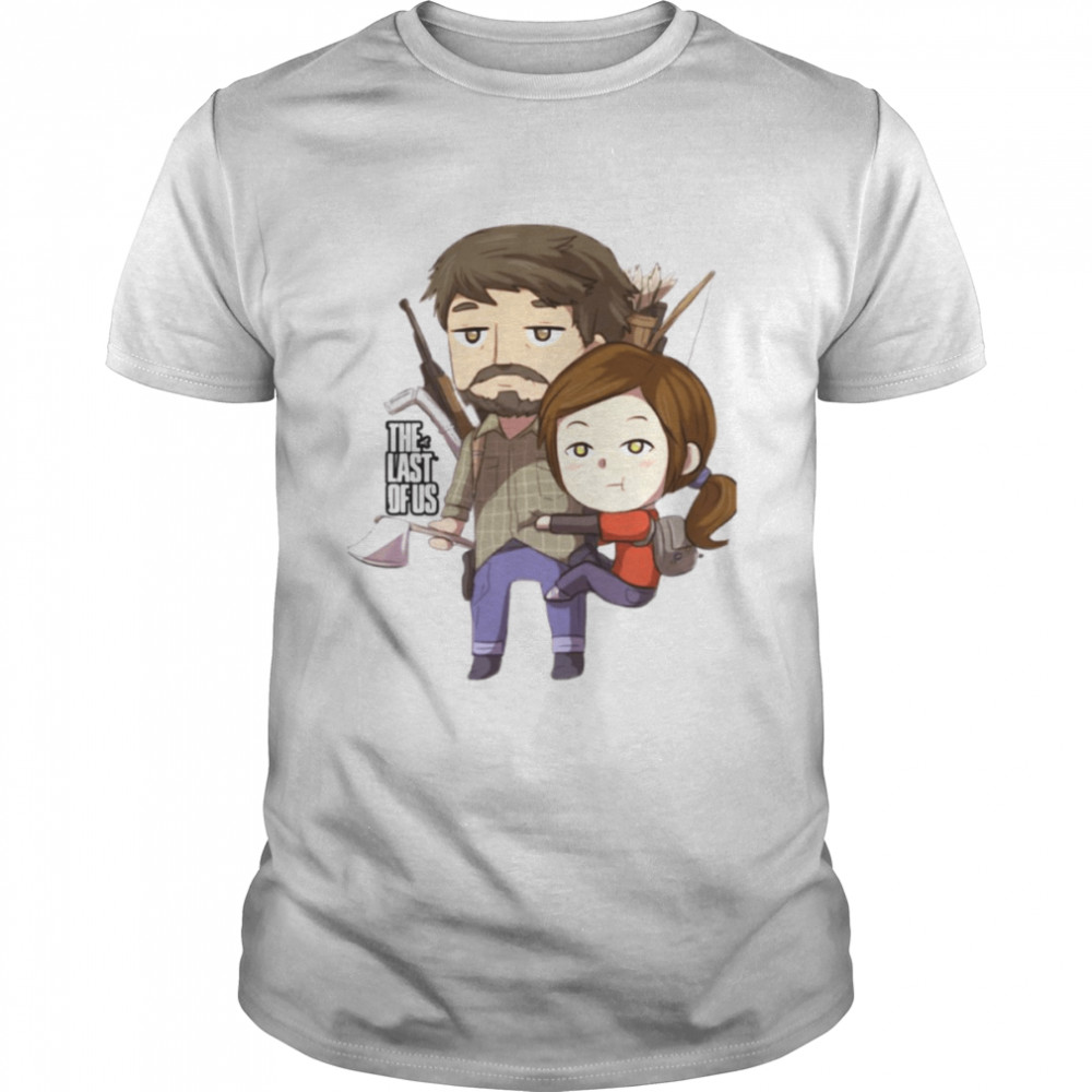 Funny Chibi The Last Of Us Ellie And Joel Family shirt