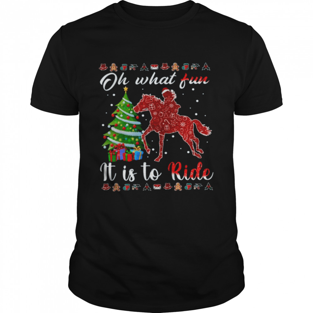 Horse Riding Christmas Shirt