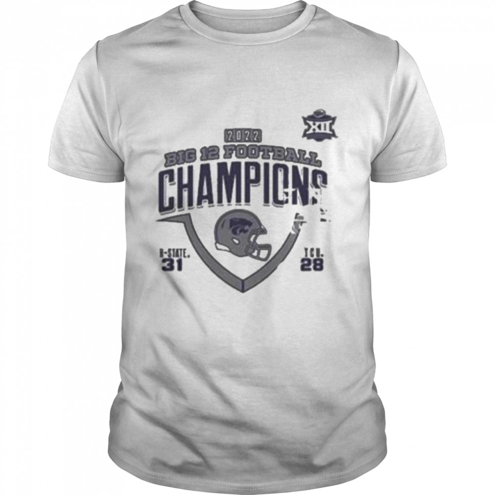 K-State Wildcats 2022 Big 12 Football Champions Score Shirt