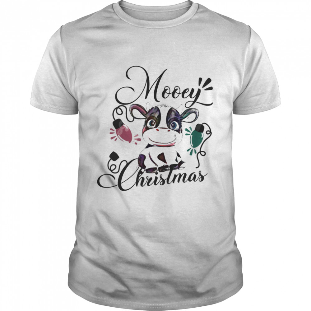 Mooey Christmas Santa Cow Christmas Cows Shirt