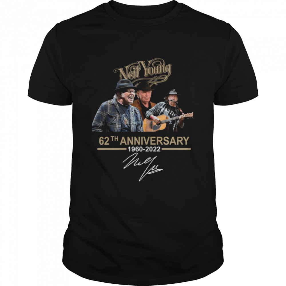 Neil Young 62th Anniversary 1960 2022 shirt