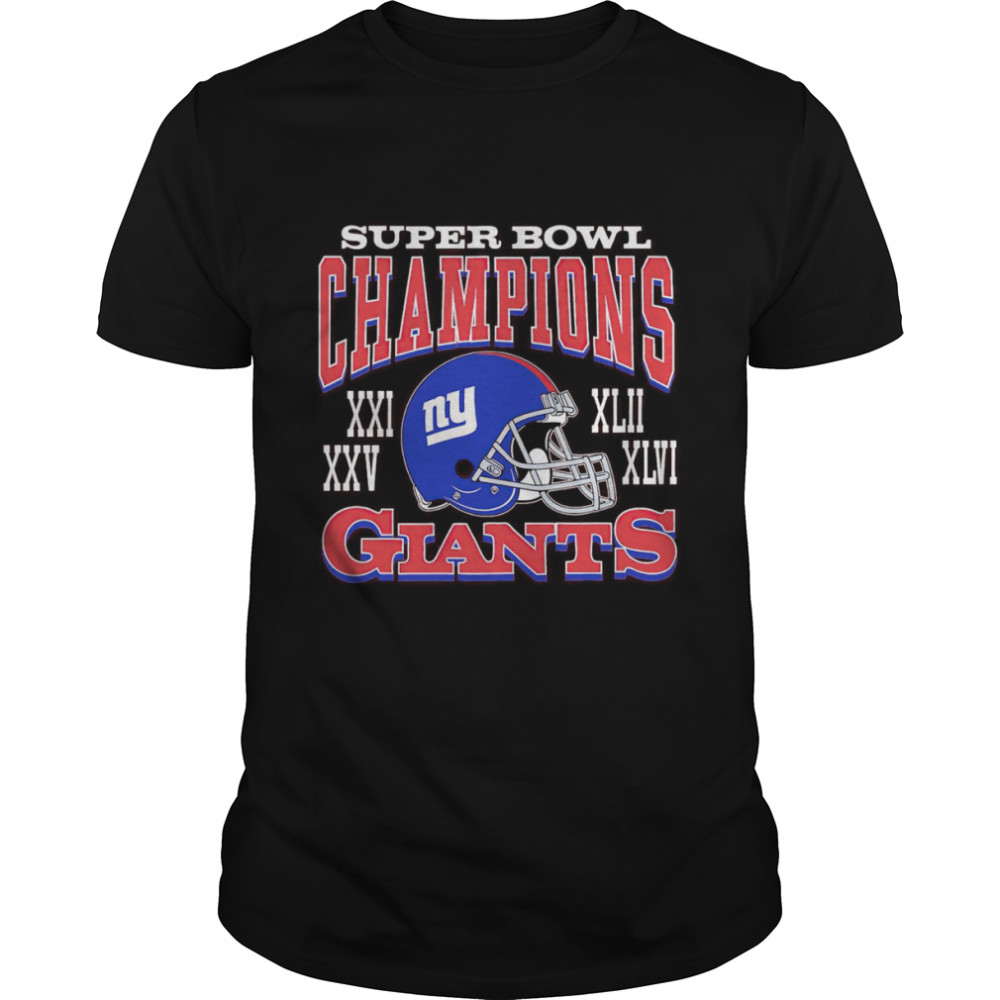 New York Giants Super Bowl champions shirt