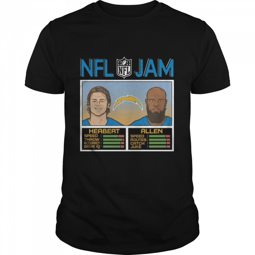 NFL Jam Los Angeles Chargers Herbert And Allen Shirt