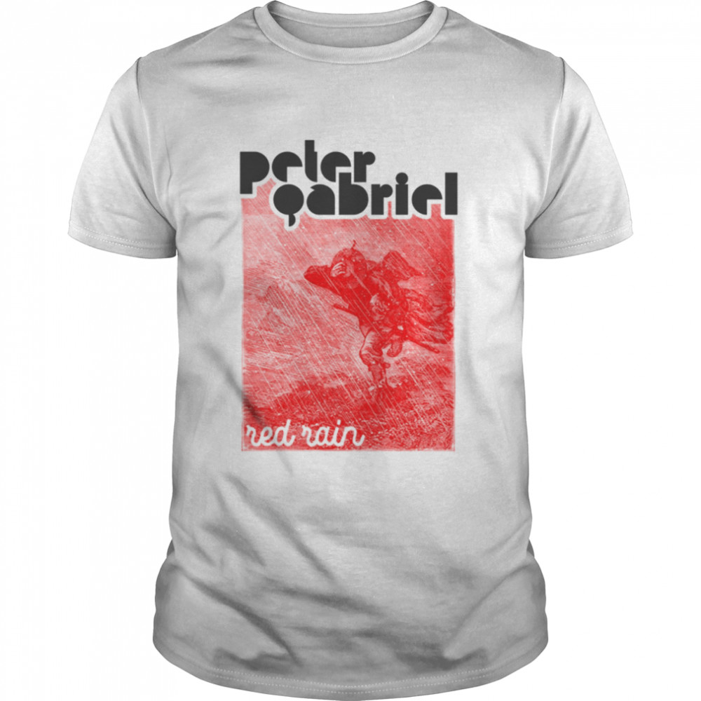 Red Rain Peter Gabriel Graphic shirt