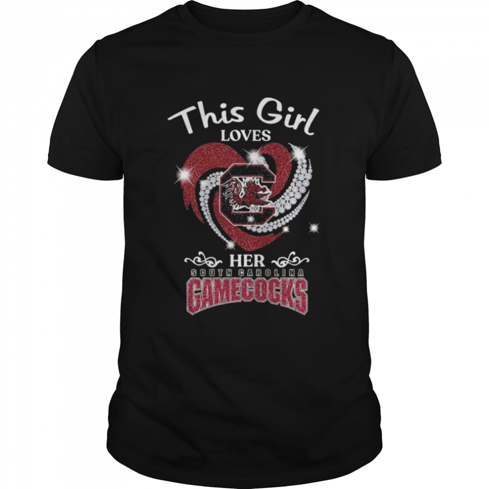 This is loves her South Carolina Gamecocks Heart 2022 shirt