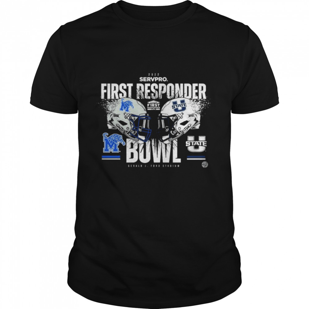 Utah State Aggies Vs Utah State Aggies 2022 Servpro First Responder Bowl Shirt