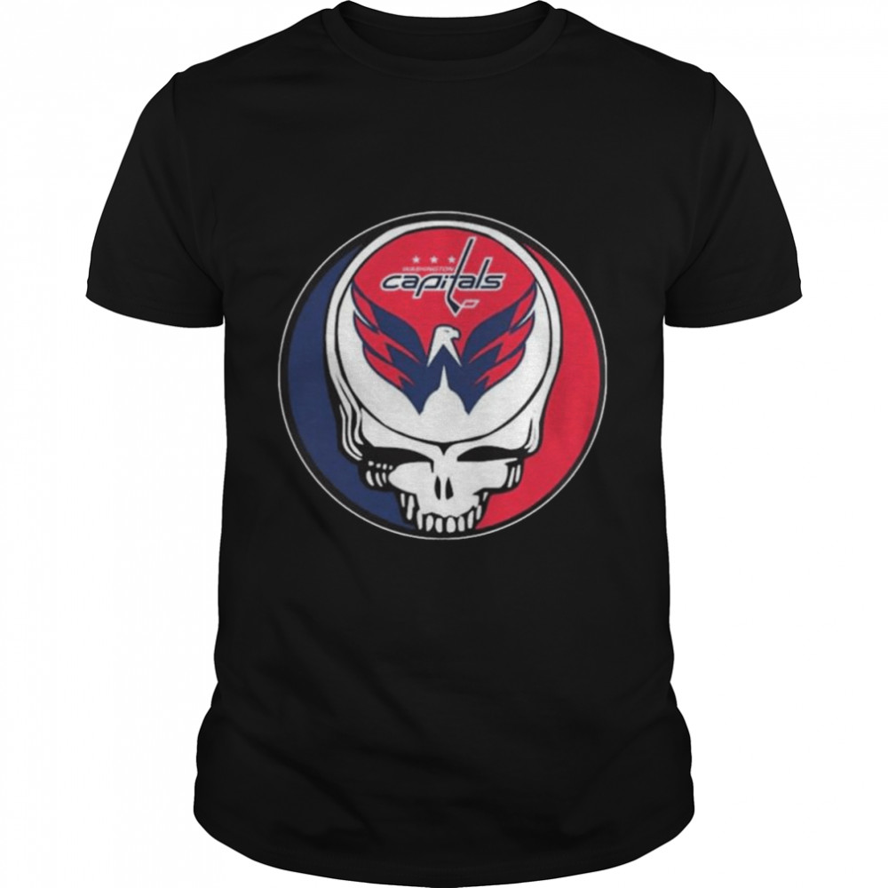 Washington Capitals Grateful Dead Steal Your Face Hockey NHL Shirt