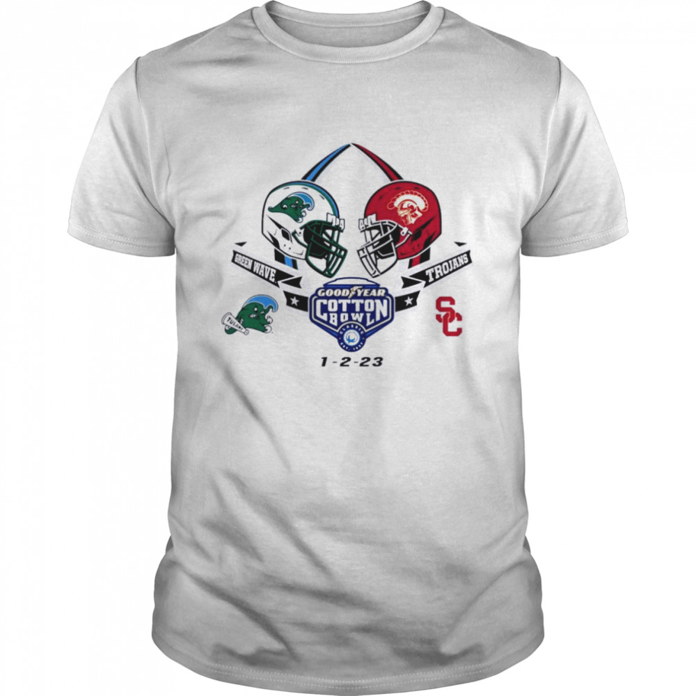 2022 Goodyear Cotton Bowl 2-Team Tulane vs USC Shirt