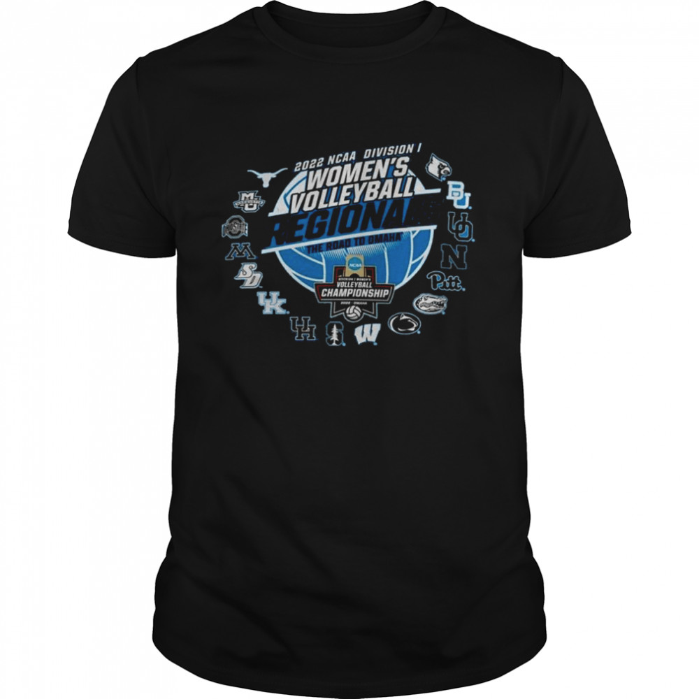 2022 NCAA Division I Women’s Volleyball Regionals  The Road To Omaha shirt