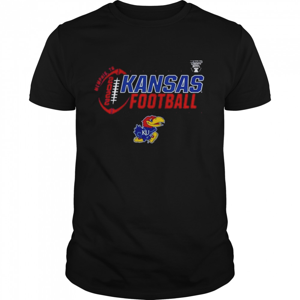 Blue 84 Kansas Jayhawks 2022 Liberty Bowl T-Shirt