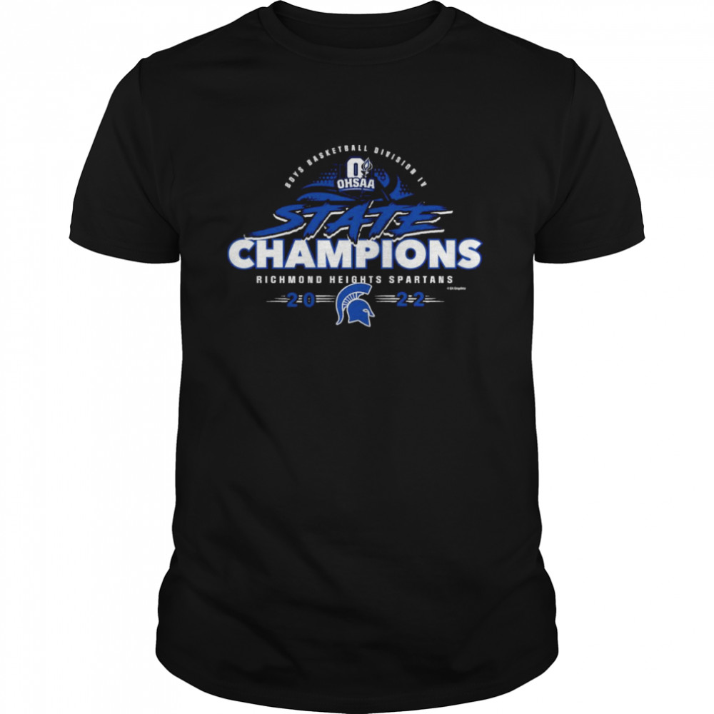 Boys Basketball Division OHSAA State Champions RIchmond Heights Spartans 2022 Shirt