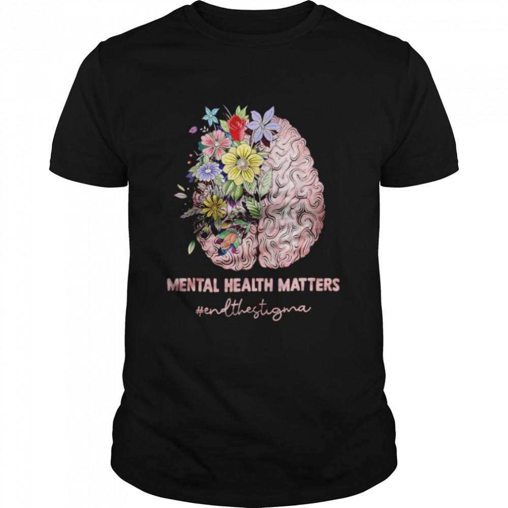 Brain Mental Health Awareness Shirt