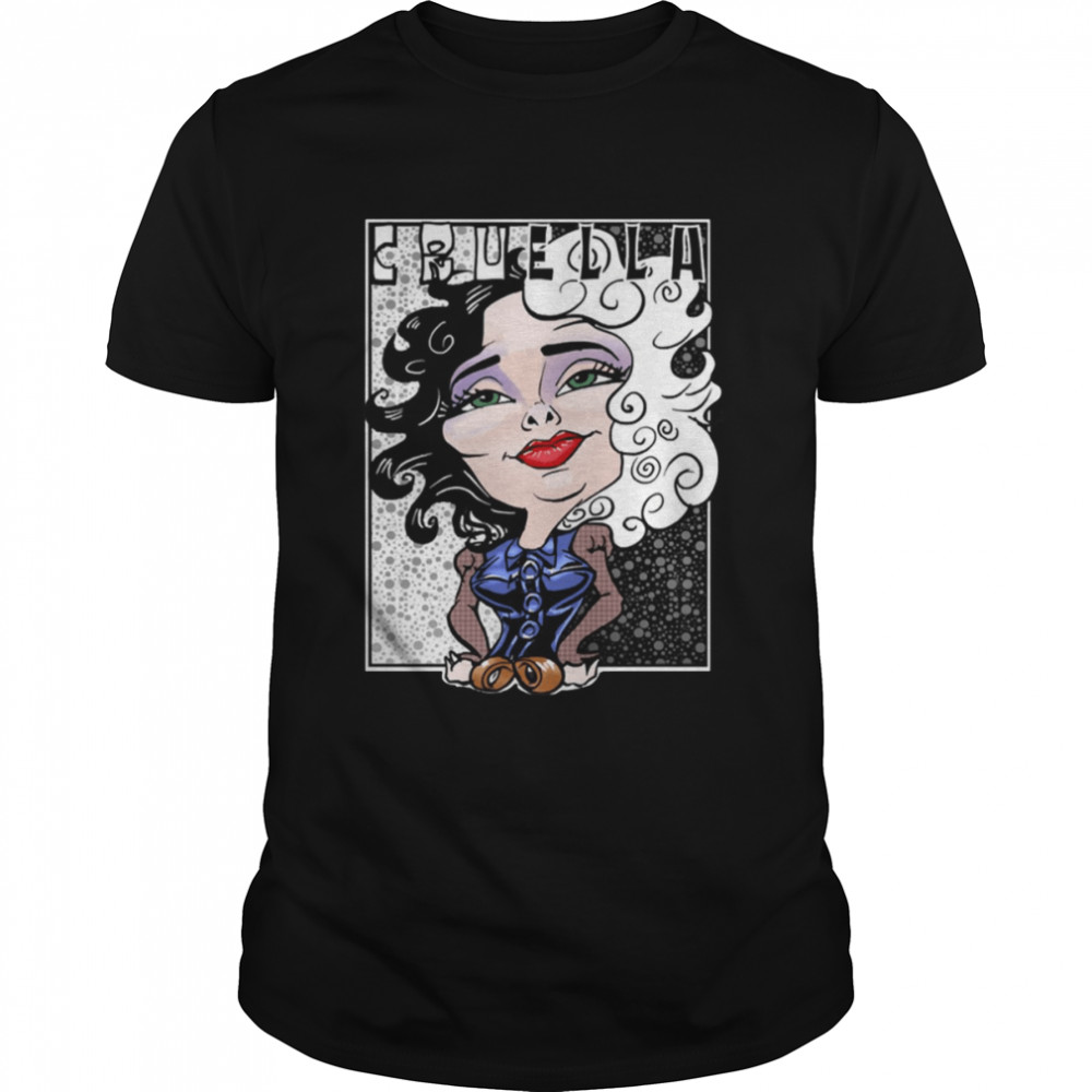 Chibi Cruella Lovely 101 Dalmatians shirt