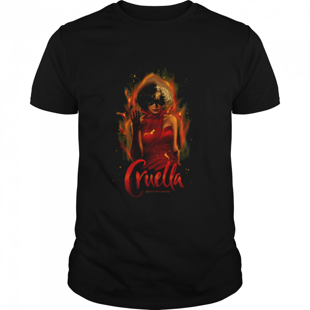 Cruella In Flames Emma Stone Movie shirt