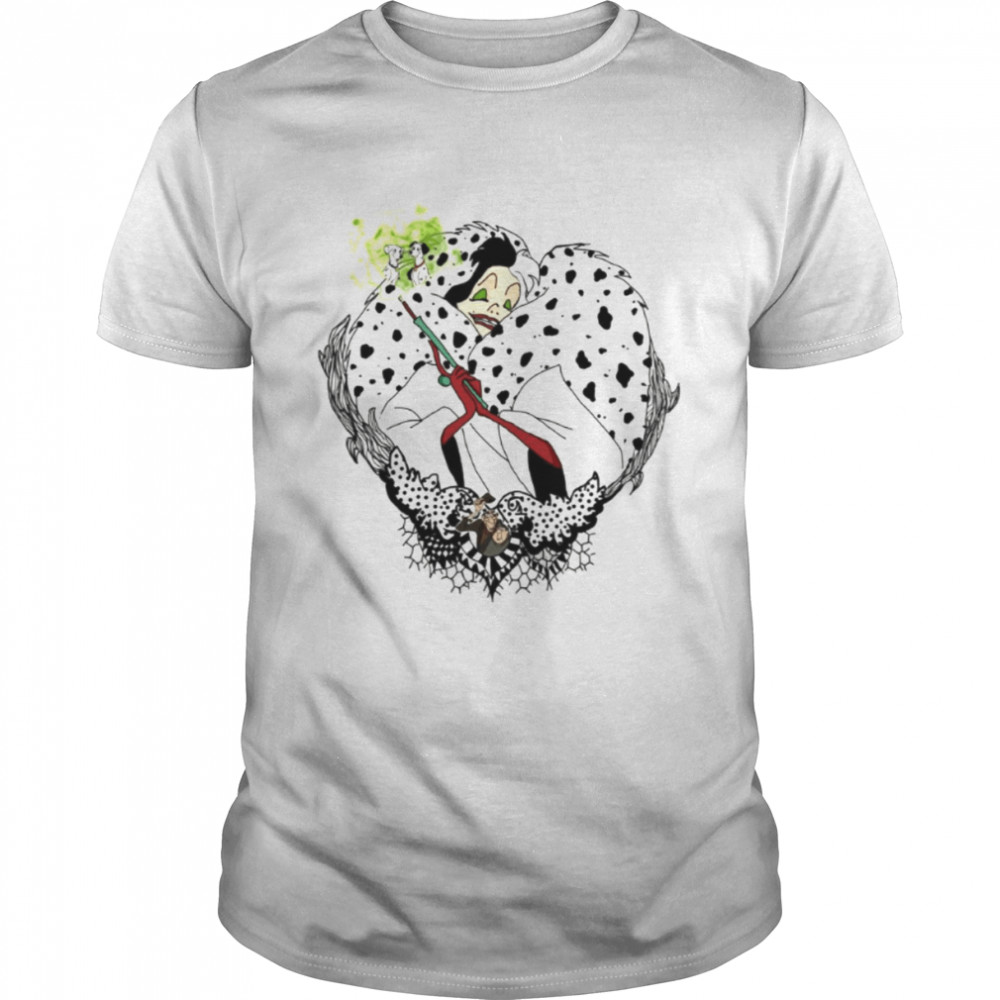 Cruella The Beauty Evil 101 Dalmatians shirt