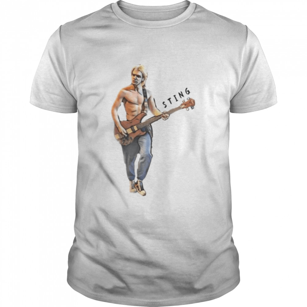 Drawing Sting Guitarist shirt