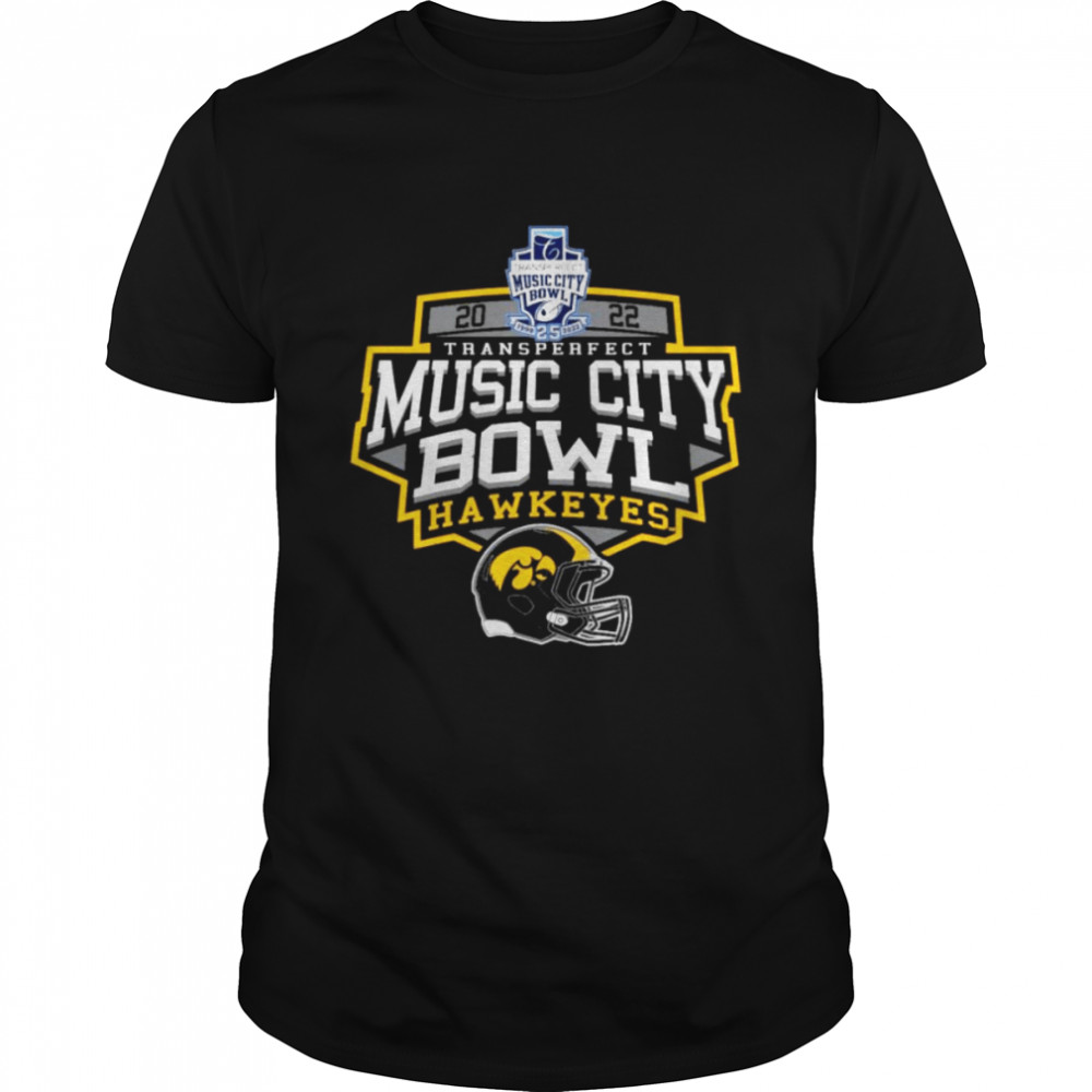 Iowa Hawkeyes 2022 Transperfect Music City Bowl Bound Shirt