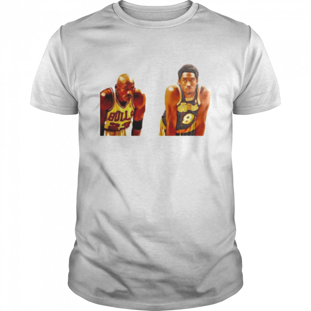 kobe Bryant and Michael Jordan legend basketball shirt