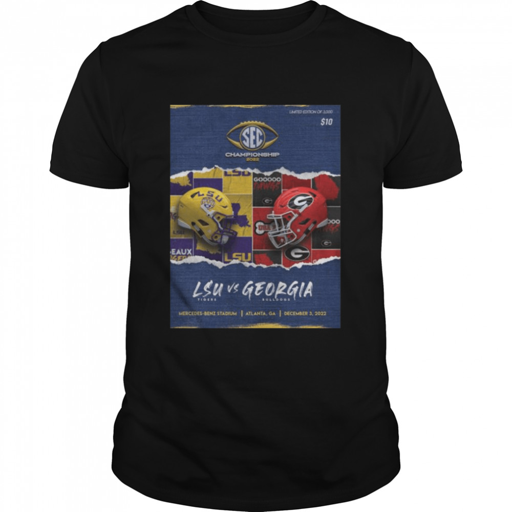 LSU Tigers Vs Georgia Bulldogs Mercedes-Benz Stadium 2022 shirt