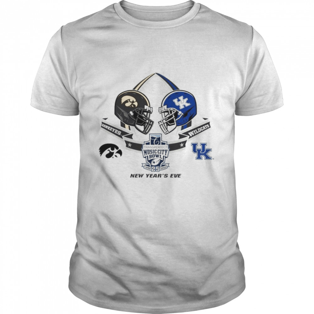 New Year’s Eve 2022 Transperfect Music City Bowl Iowa Hawkeyes Vs Kentucky Wildcats Shirt