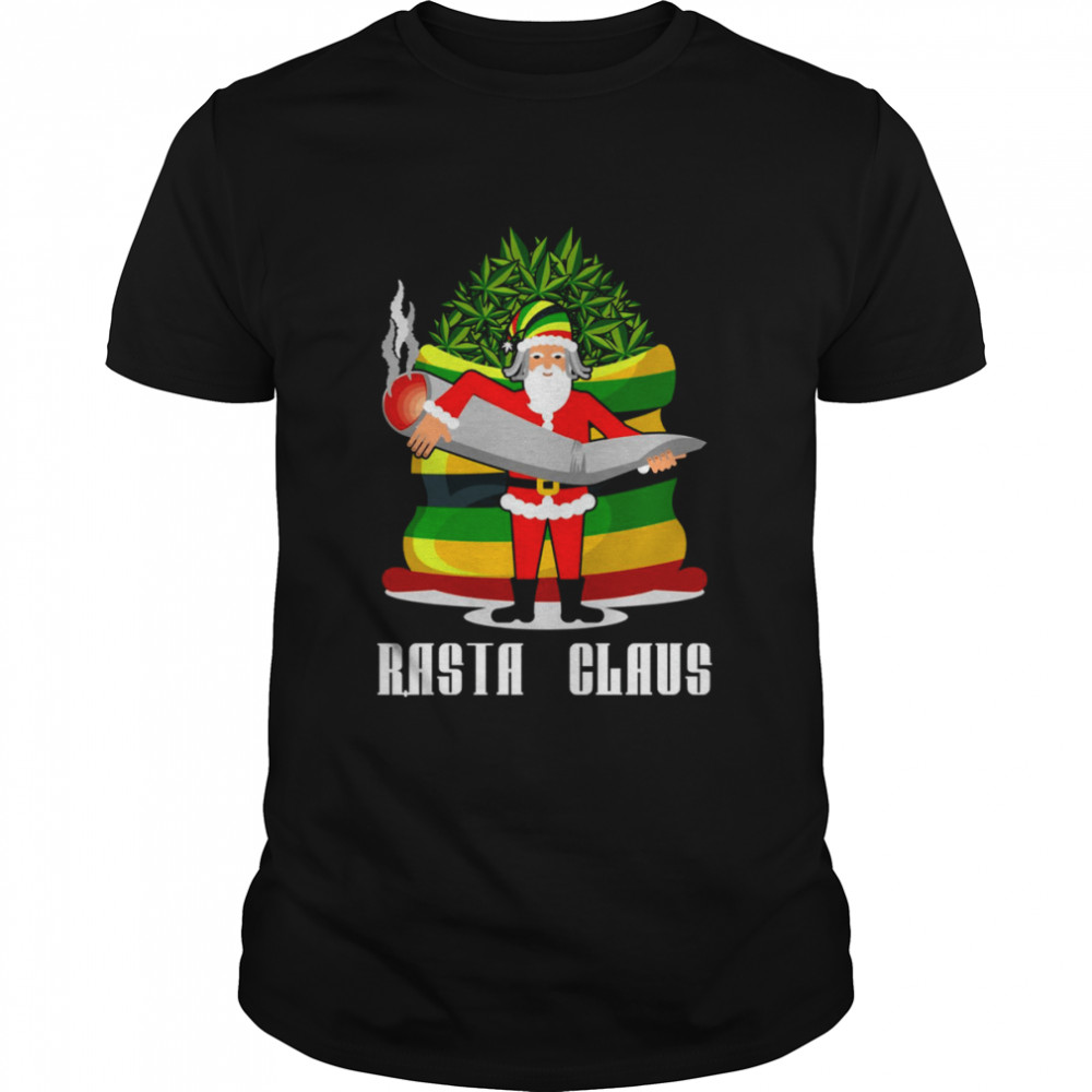 Rasta Claus Santa Funny Christmas Weed shirt