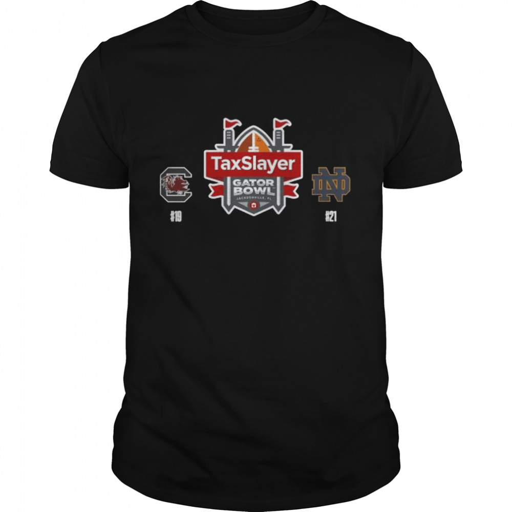 South Carolina Gamecocks vs Notre Dame Irish Taxslayer Gator bowl Jacksonville 2022 shirt