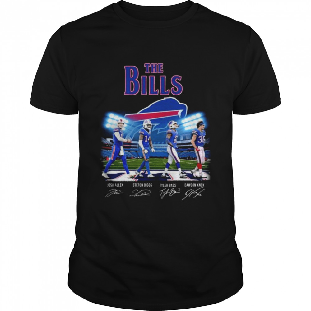 The Buffalo Bills abbey road signatures 2022 shirt