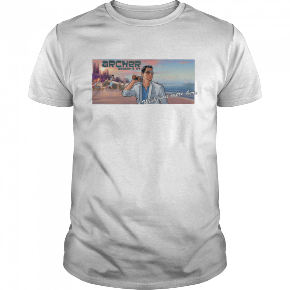 Wish You Were Here Archer Vice Cover Style shirt