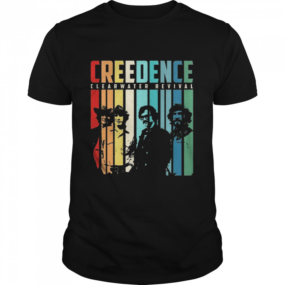 Rainbow Design Creedence Clearwater Revivals shirt