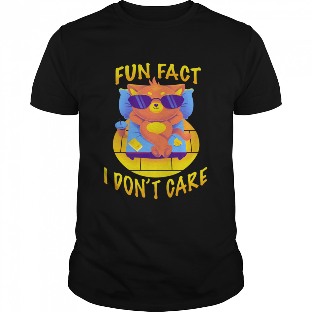 Cat Fun Fact I Don’t Care Shirt