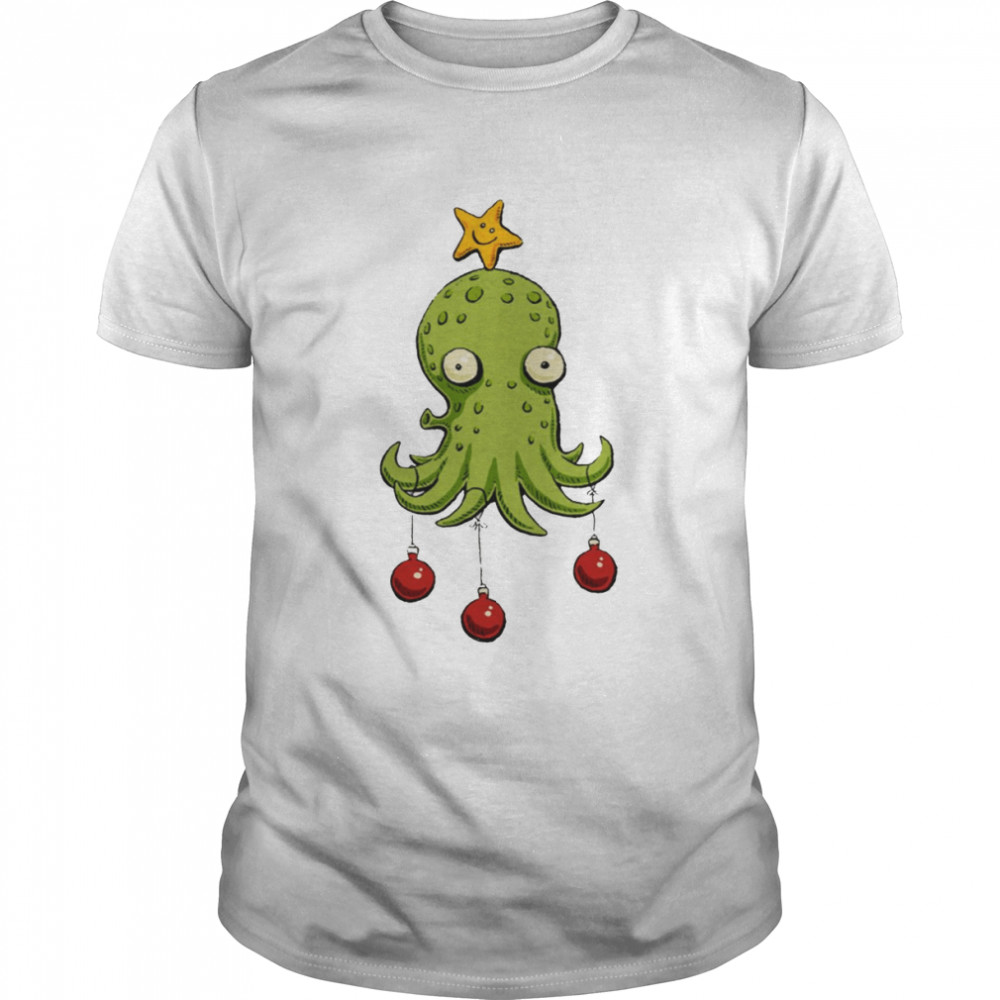 Christmas Cephalopod Octopus shirt