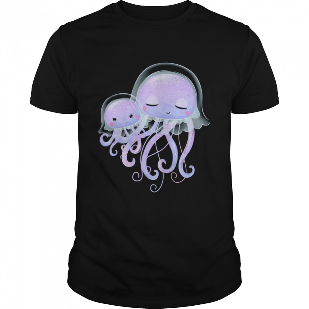 Cute Jellyfish And Baby Beautiful Jelly Fish shirt