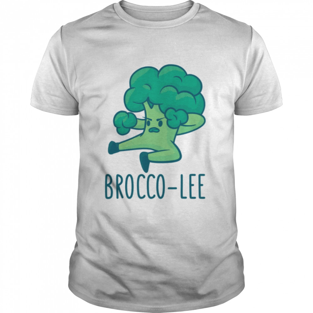 Brocco Lee Funny Karate Kungfu Guy Broccoli shirt