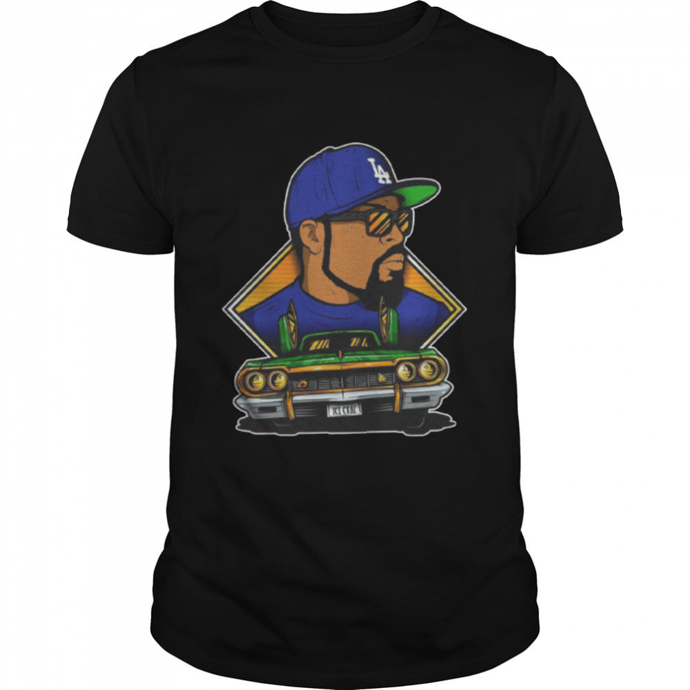 Cartoon Ice Cube Design Rap Music shirt